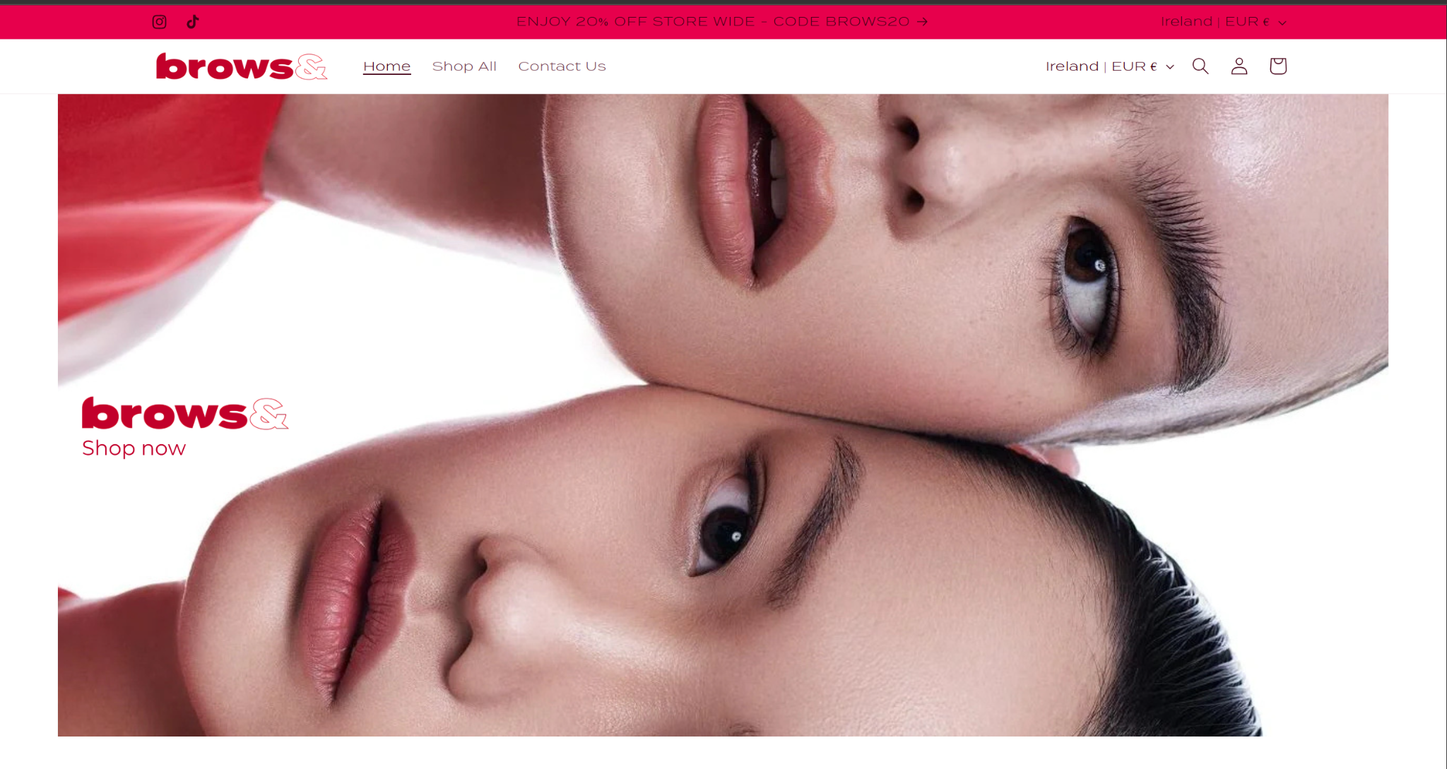 Brows& website preview