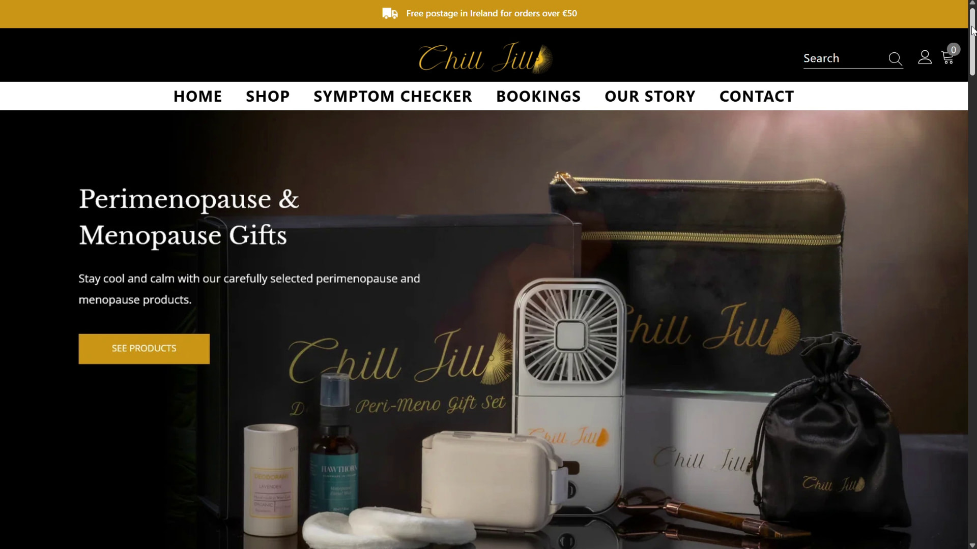Chill Jill website before the redesign