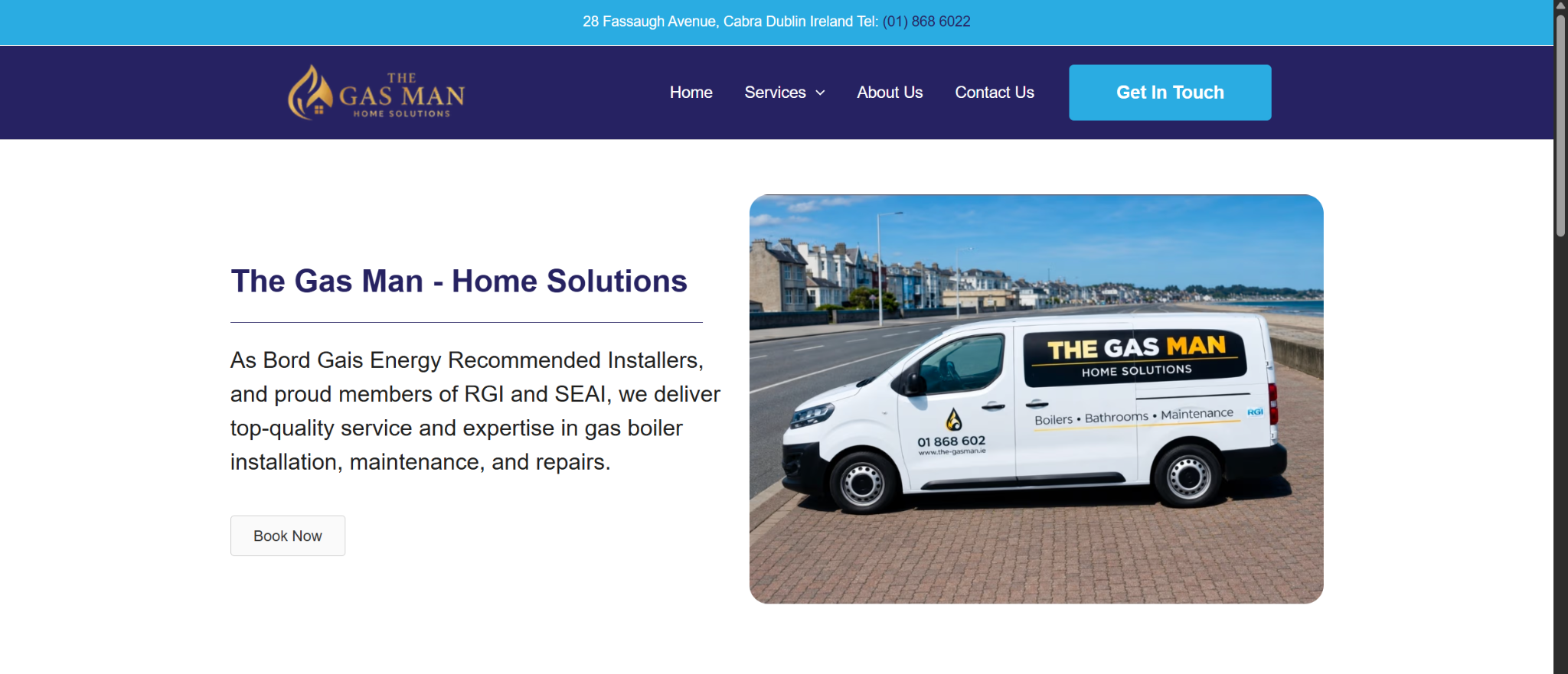 The Gas Man website preview