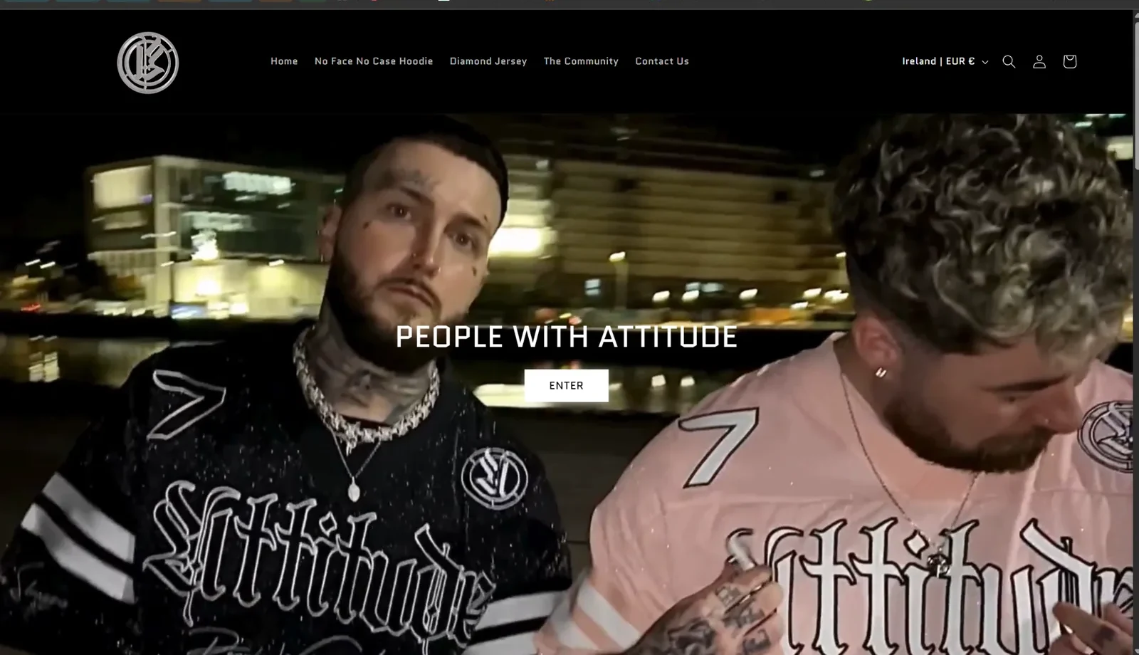 PWA Clothing Shopify storefront homepage on desktop