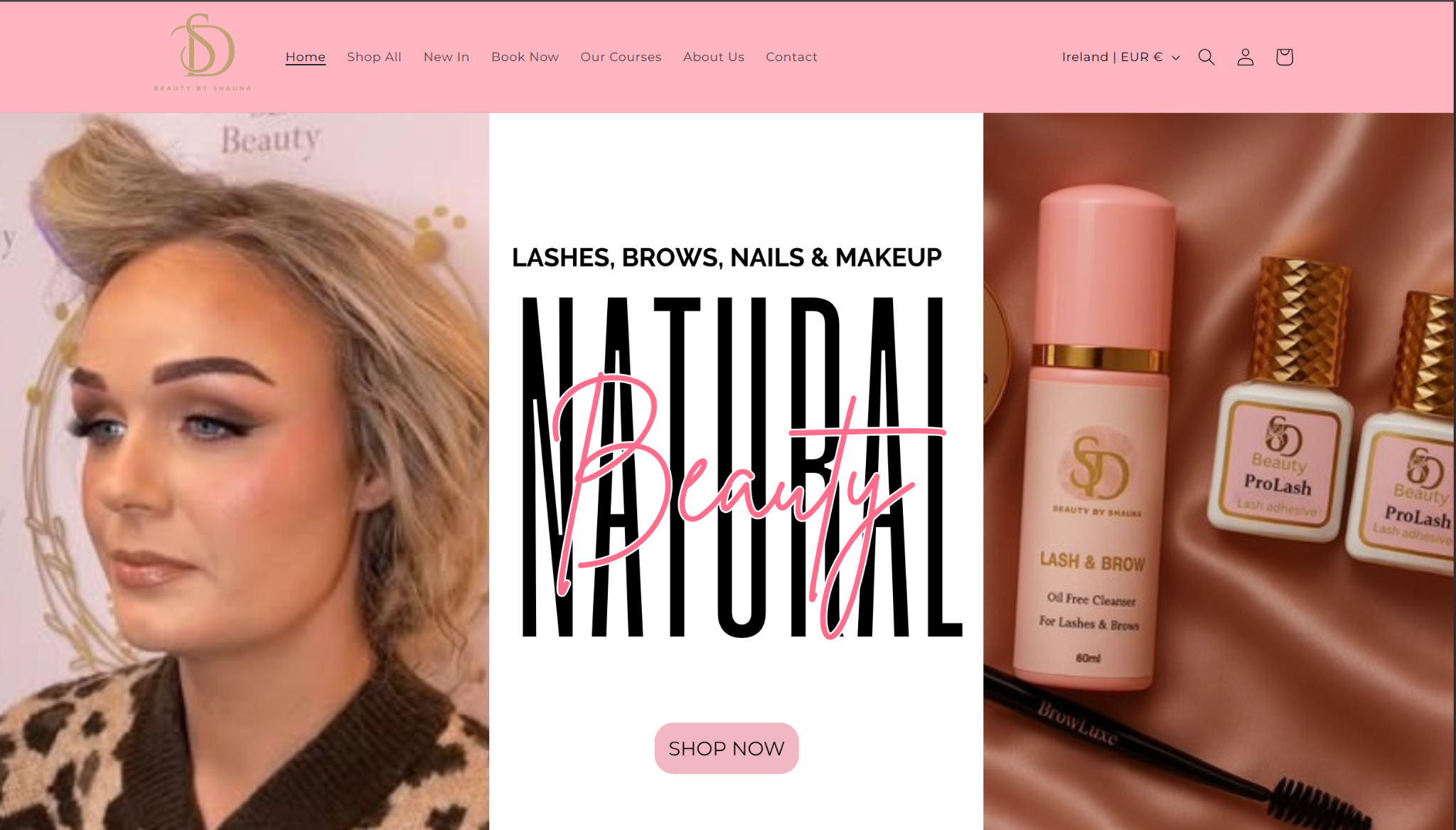 SD Beauty website preview